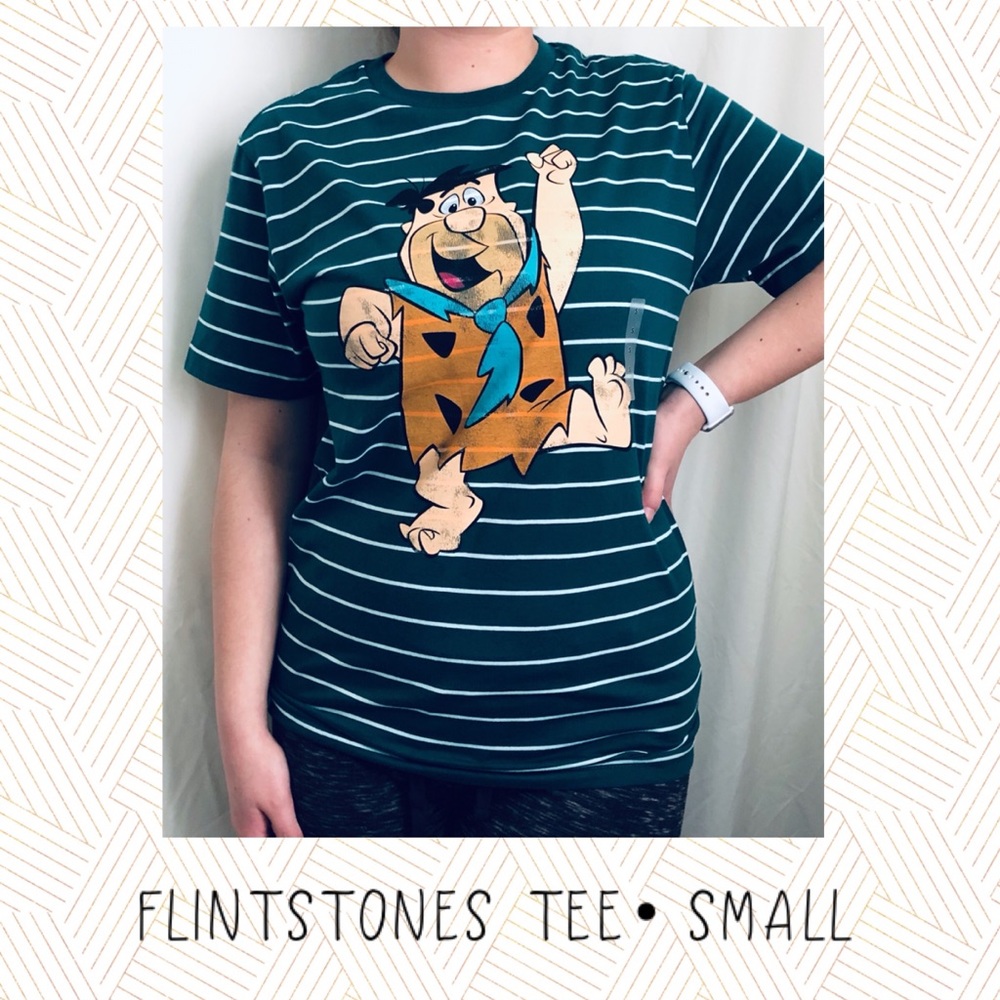 Flintstones tee Green with Fred flintstone